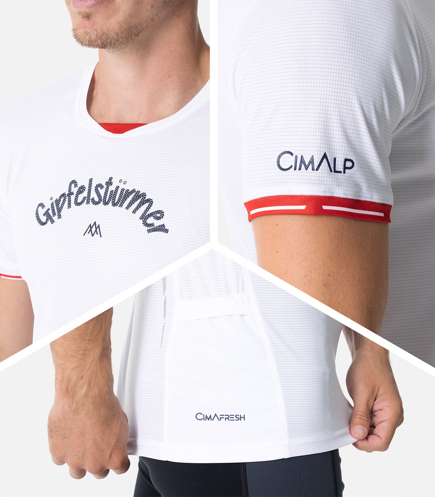 cimalp-german-montagnard-t-shirt-trail-homme-blanc-100g image 5