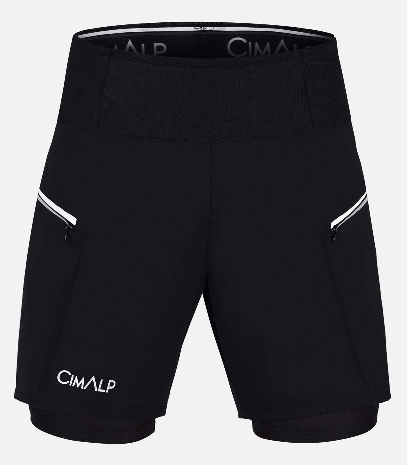 cimalp-aoste-2-h-short-trail-homme-noir-stretch image 2