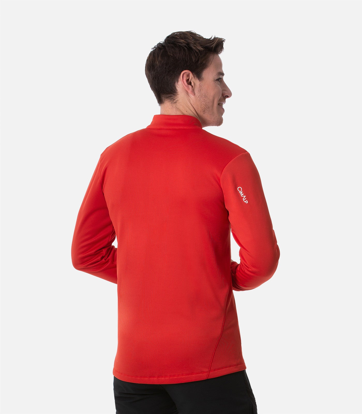 cimalp-verdon-h-polaire-homme-rouge-stretch image 4