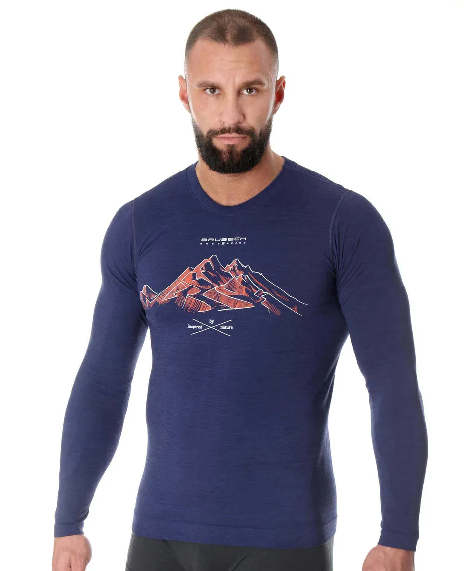 brubeck-outdoor-wool-t-shirt-m-rinos-homme-manches-longues image 1