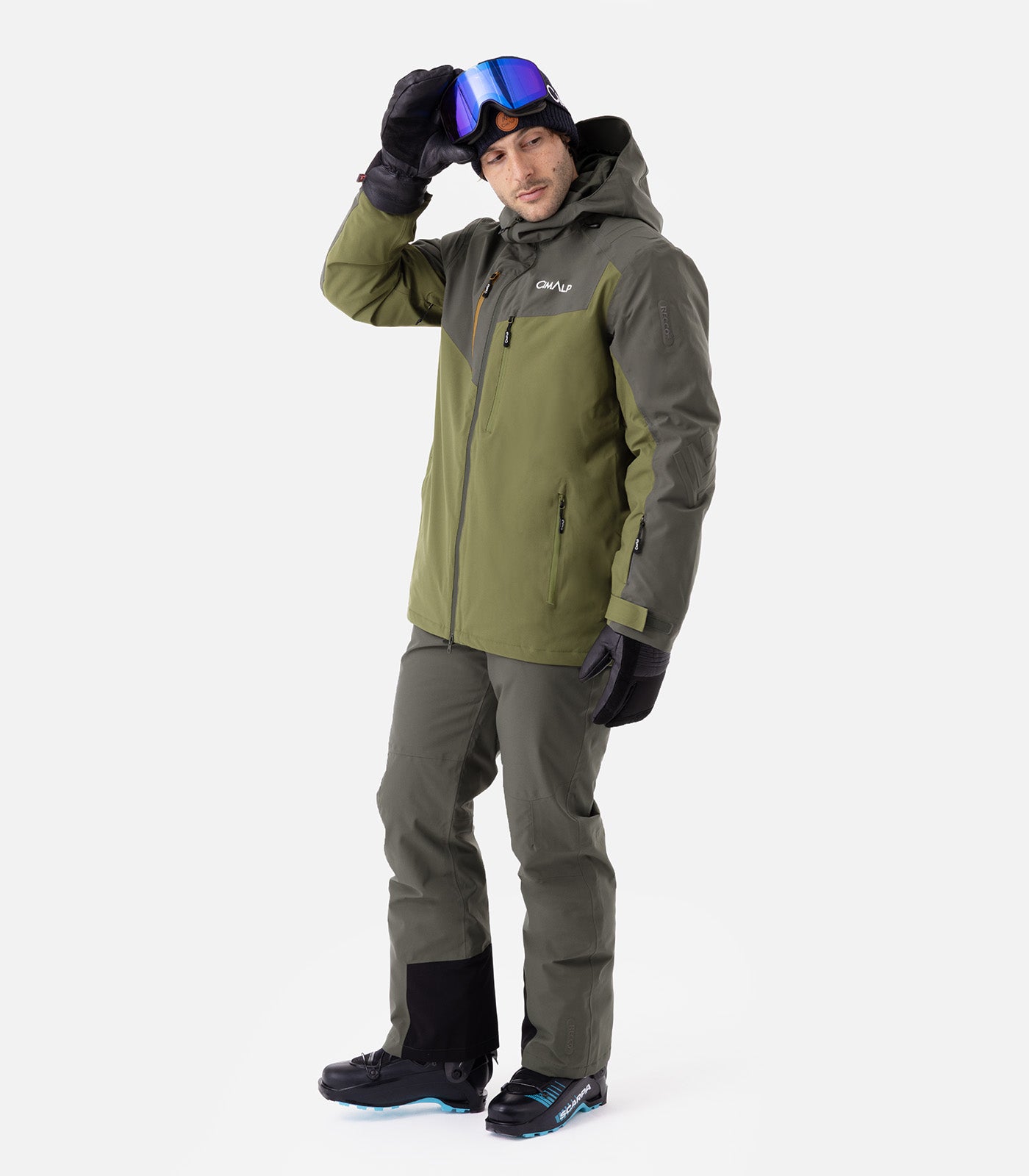 cimalp-caron-h-veste-ski-homme-kaki-freeride-membrane image 5