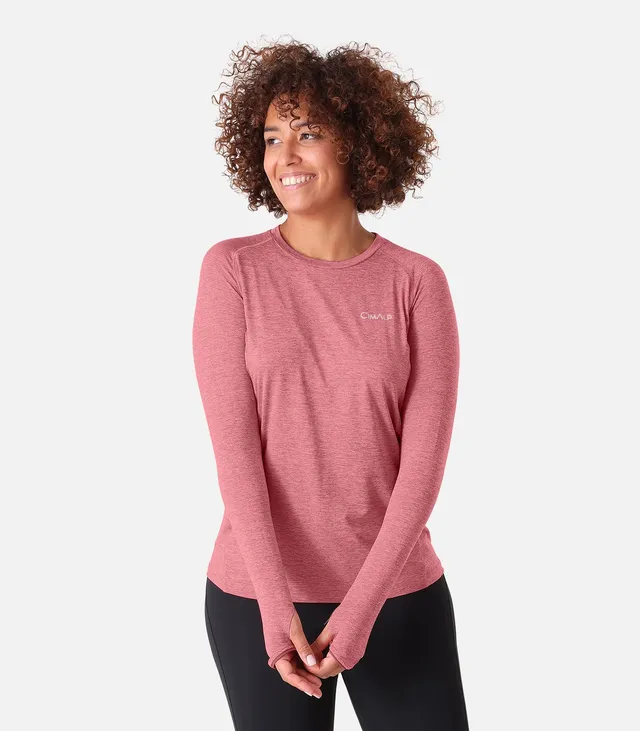 cimalp-huez-f-t-shirt-manches-longues-femme-rose image 1