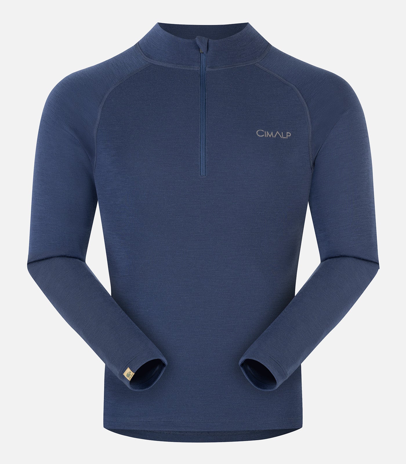 cimalp-wool-zip-240-h-sous-v-tement-thermique-m-rinos-noir image 2