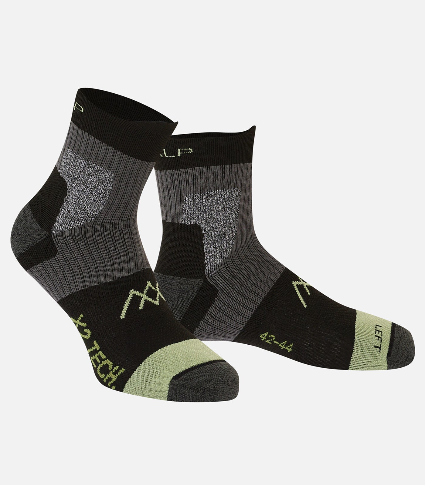 cimalp-x2-mid-chaussettes-randonn-e-double-peau-noir-rouge image 7