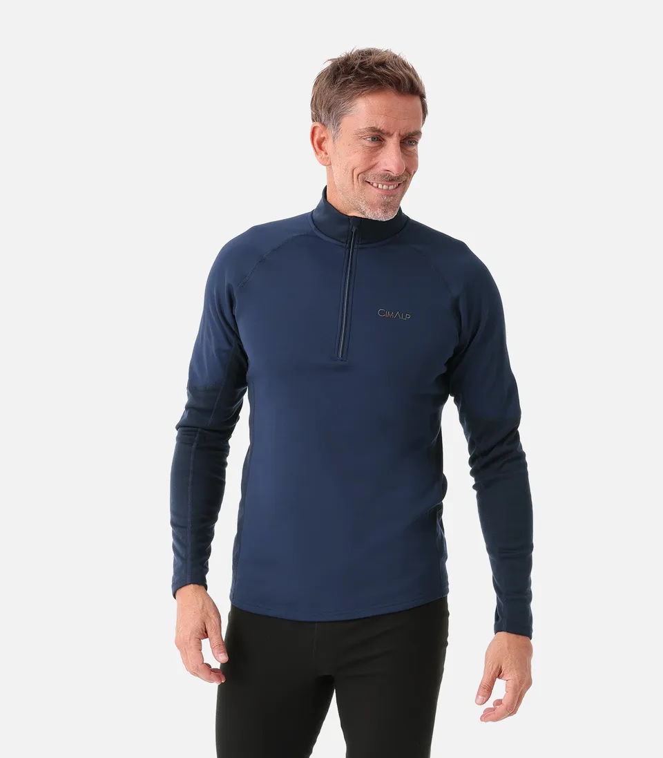 cimalp-x-warm-zip-5-h-sous-v-tement-thermique-noir-m-chaud image 1