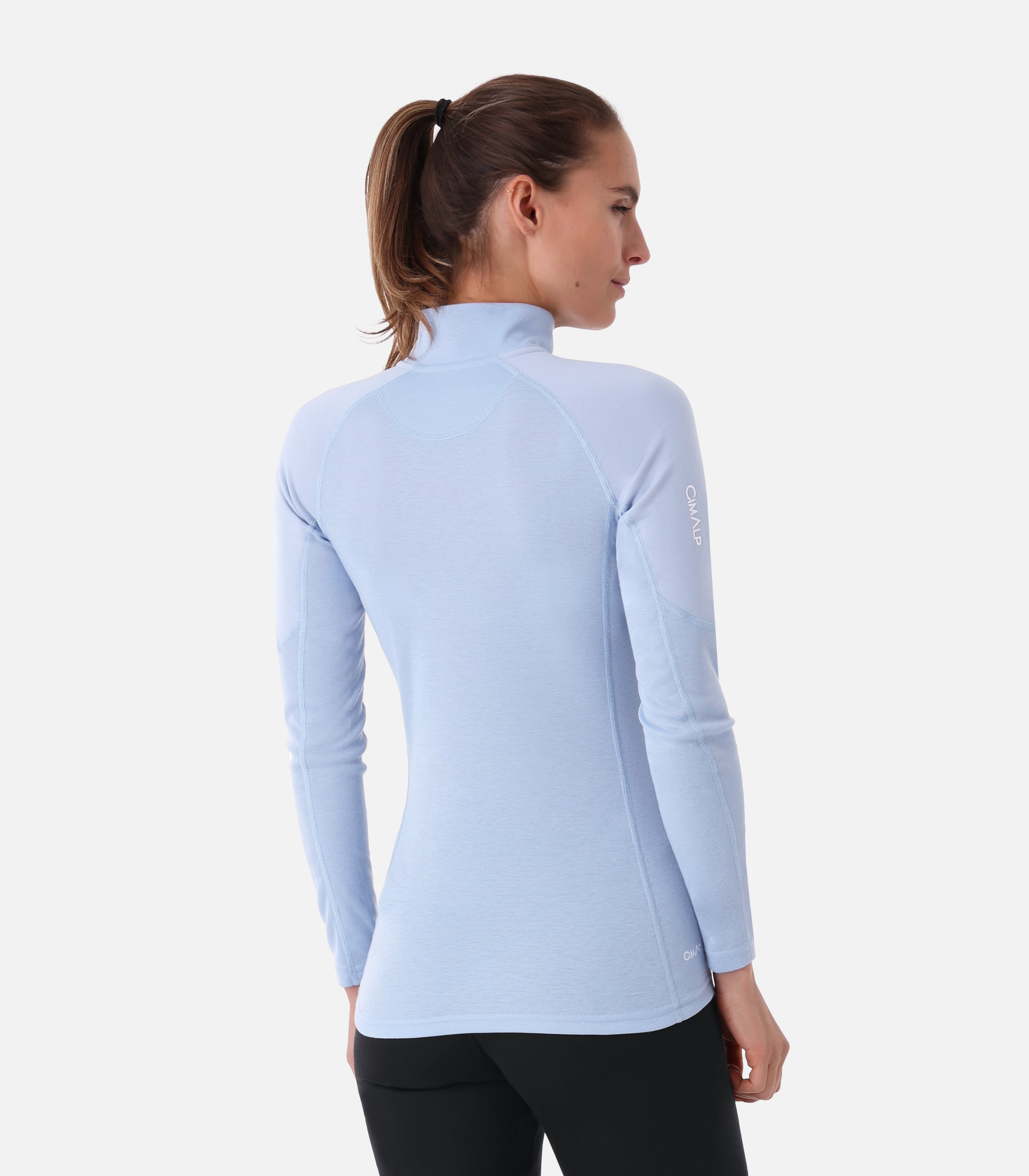 cimalp-x-warm-zip-5-f-sous-v-tement-demi-zip-noir image 4