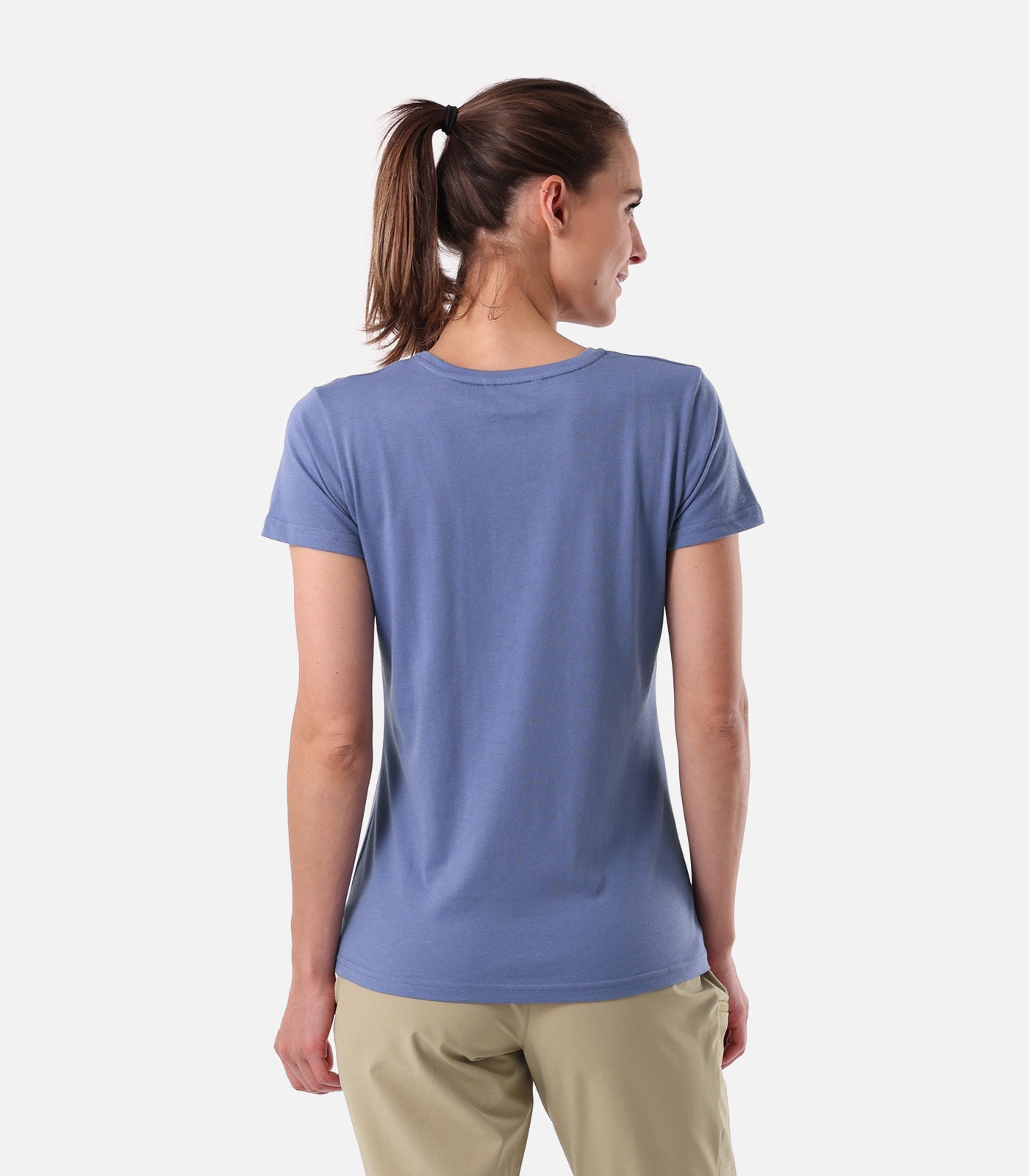 cimalp-alpinist-2-f-t-shirt-randonnee-femme-bleu-coton image 5