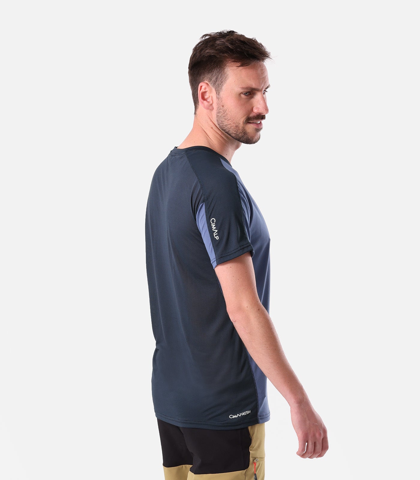 cimalp-eiger-2-h-bicolore-t-shirt-randonn-e-homme-grenat-respirant image 3
