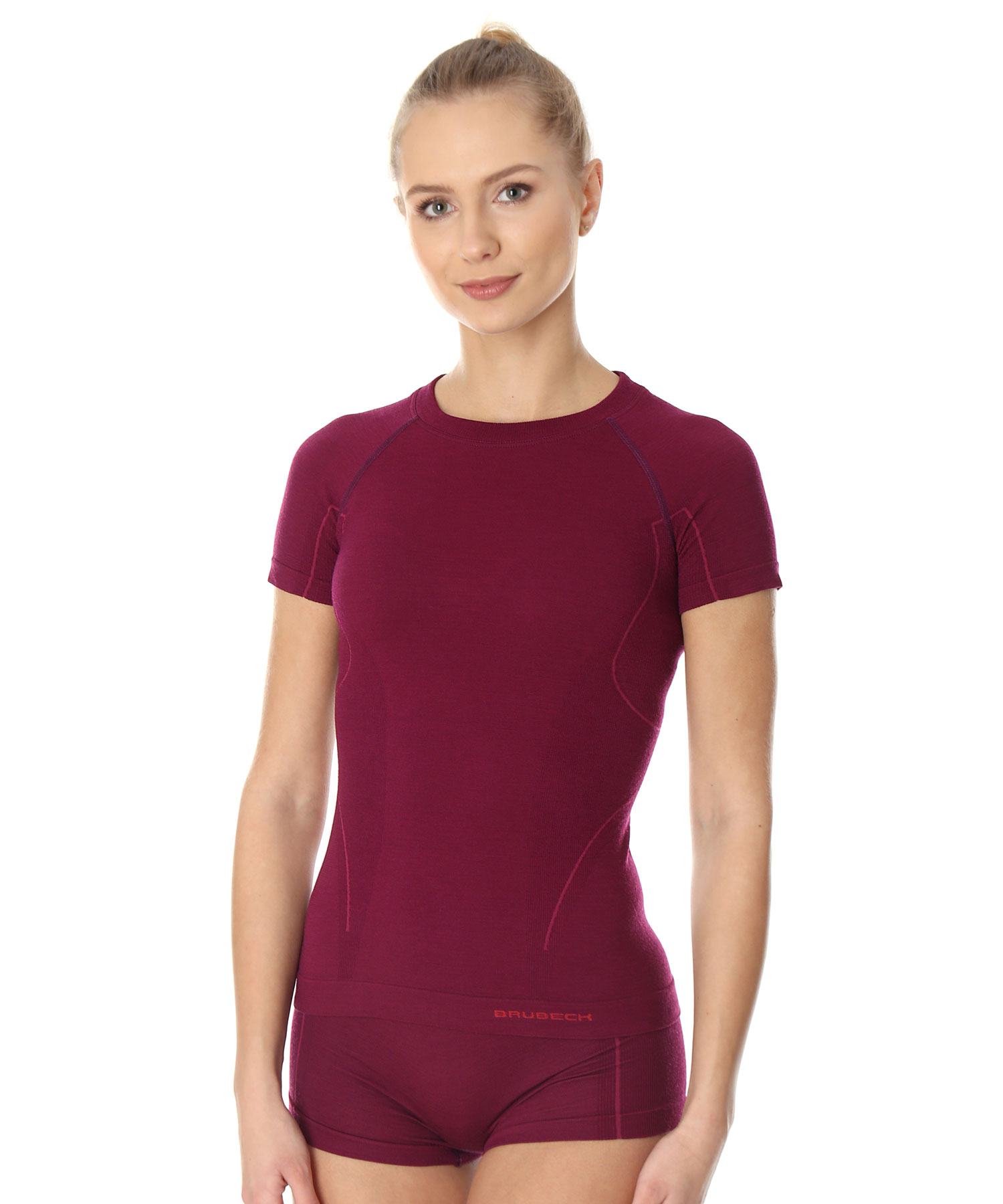 brubeck-active-wool-t-shirt-femme-merinos-manches-courtes image 1