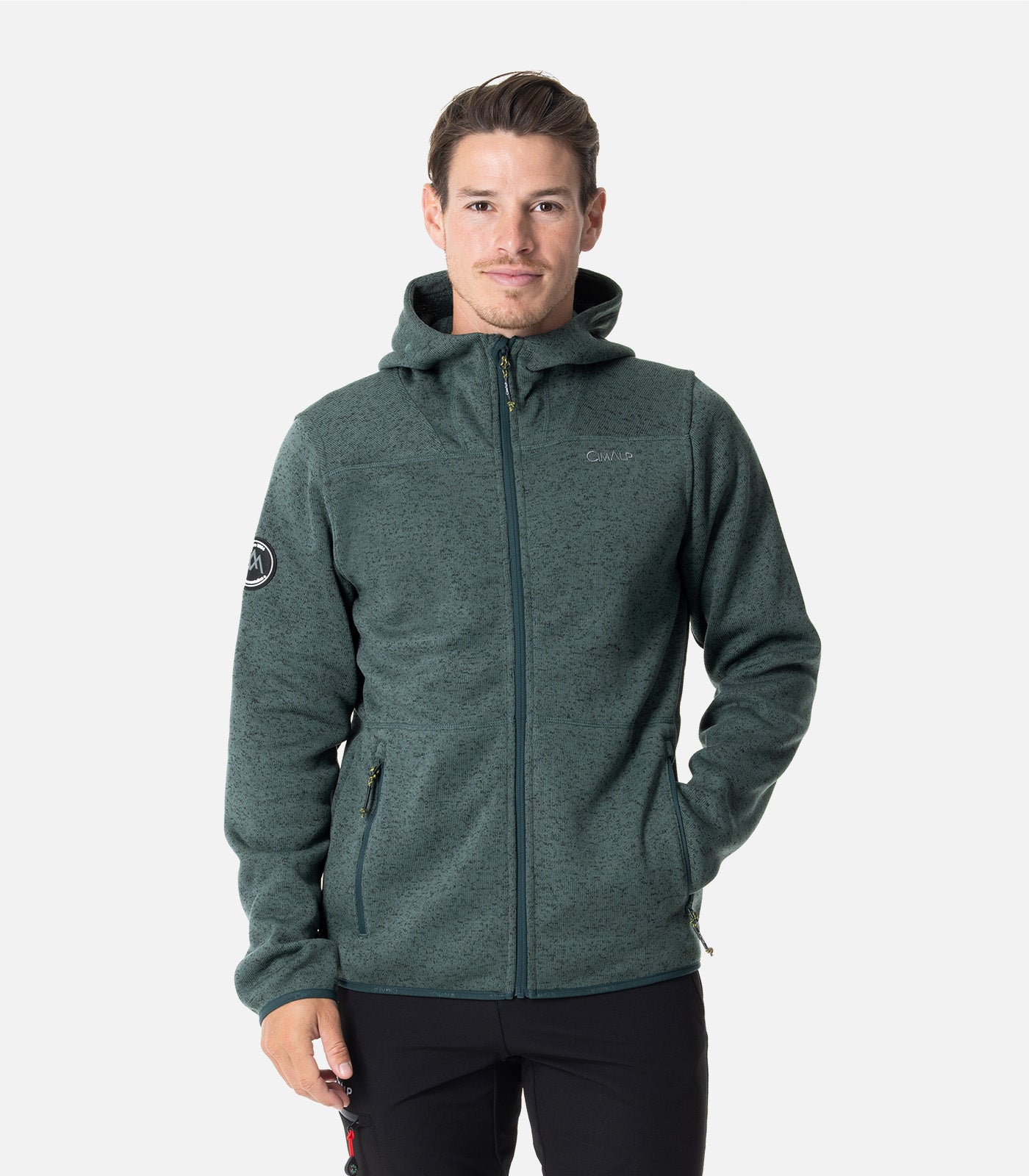 cimalp-vercors-4-h-veste-polaire-homme-vert-recycl image 5