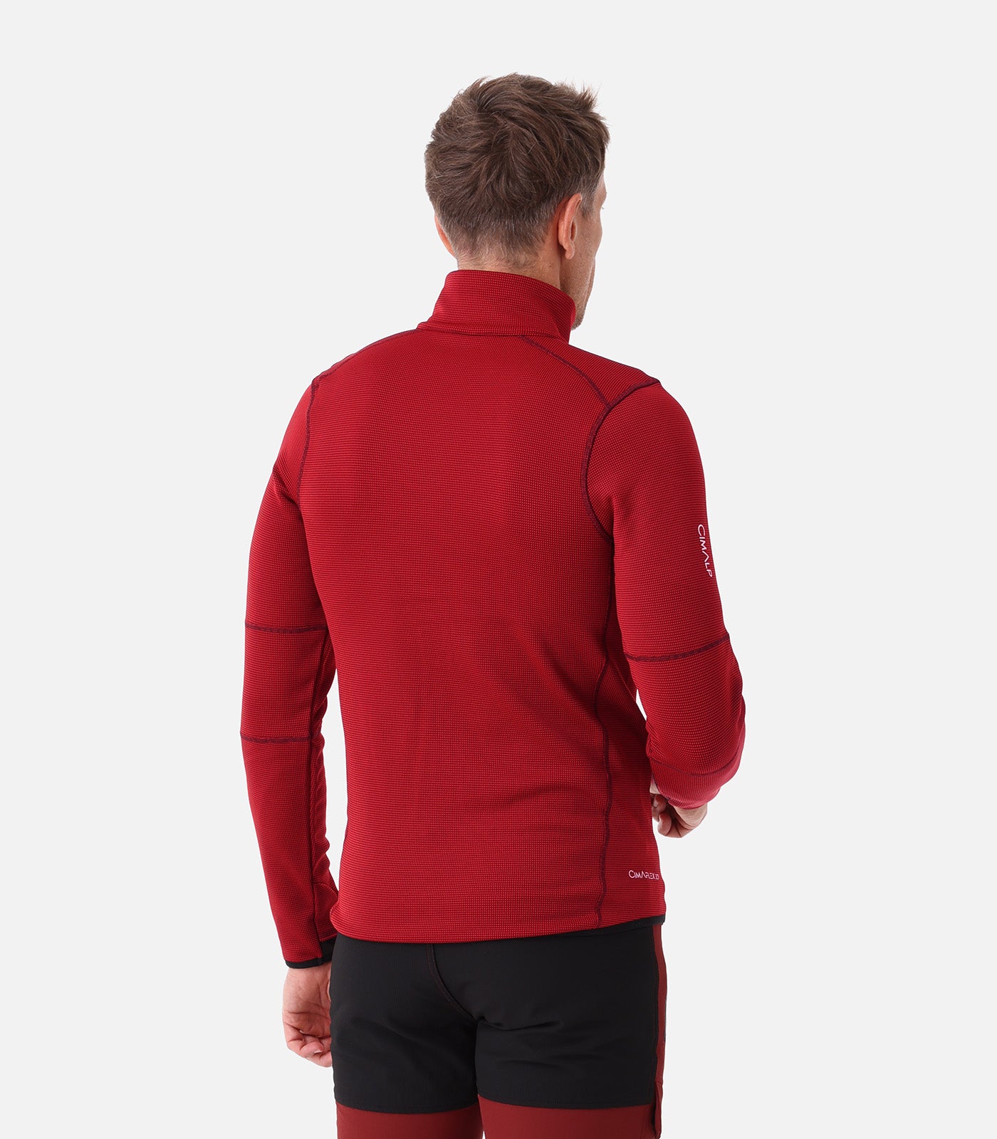 cimalp-brevent-2-h-veste-polaire-homme-vert-fonc-stretch image 8
