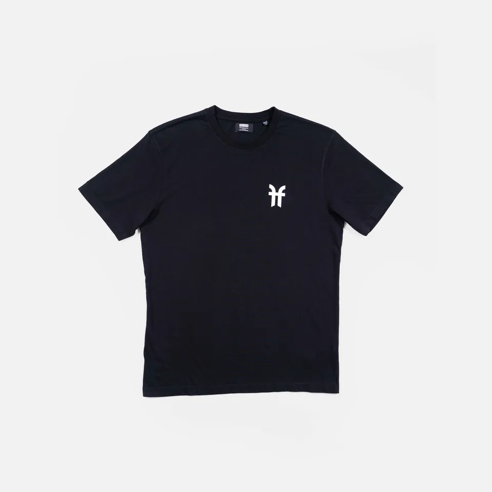 faction-logo-tee-t-shirt-noir-100-coton-adulte image 1