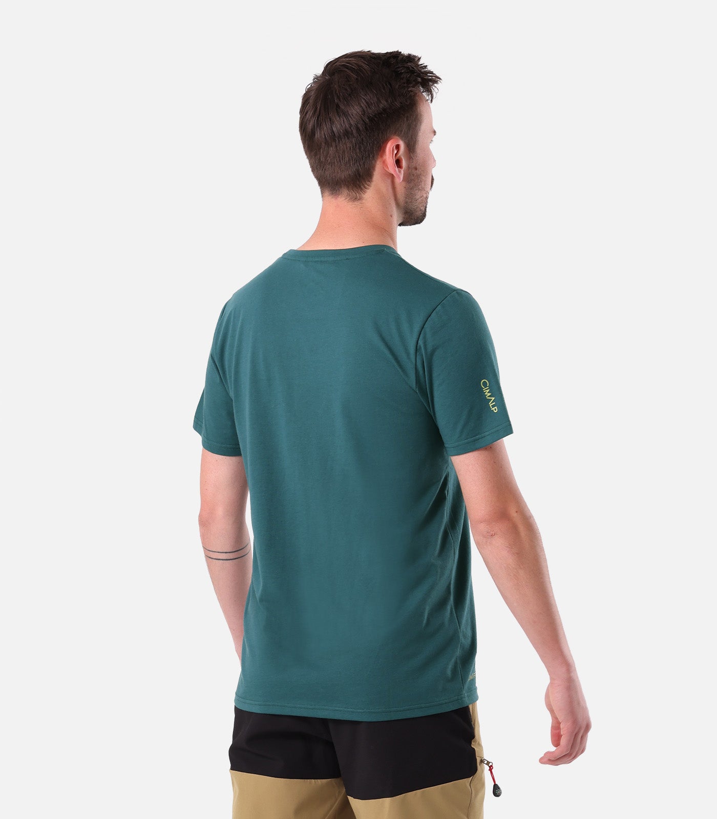 cimalp-shelter-h-t-shirt-randonn-e-homme-vert-anti-odeurs-upf-30 image 3