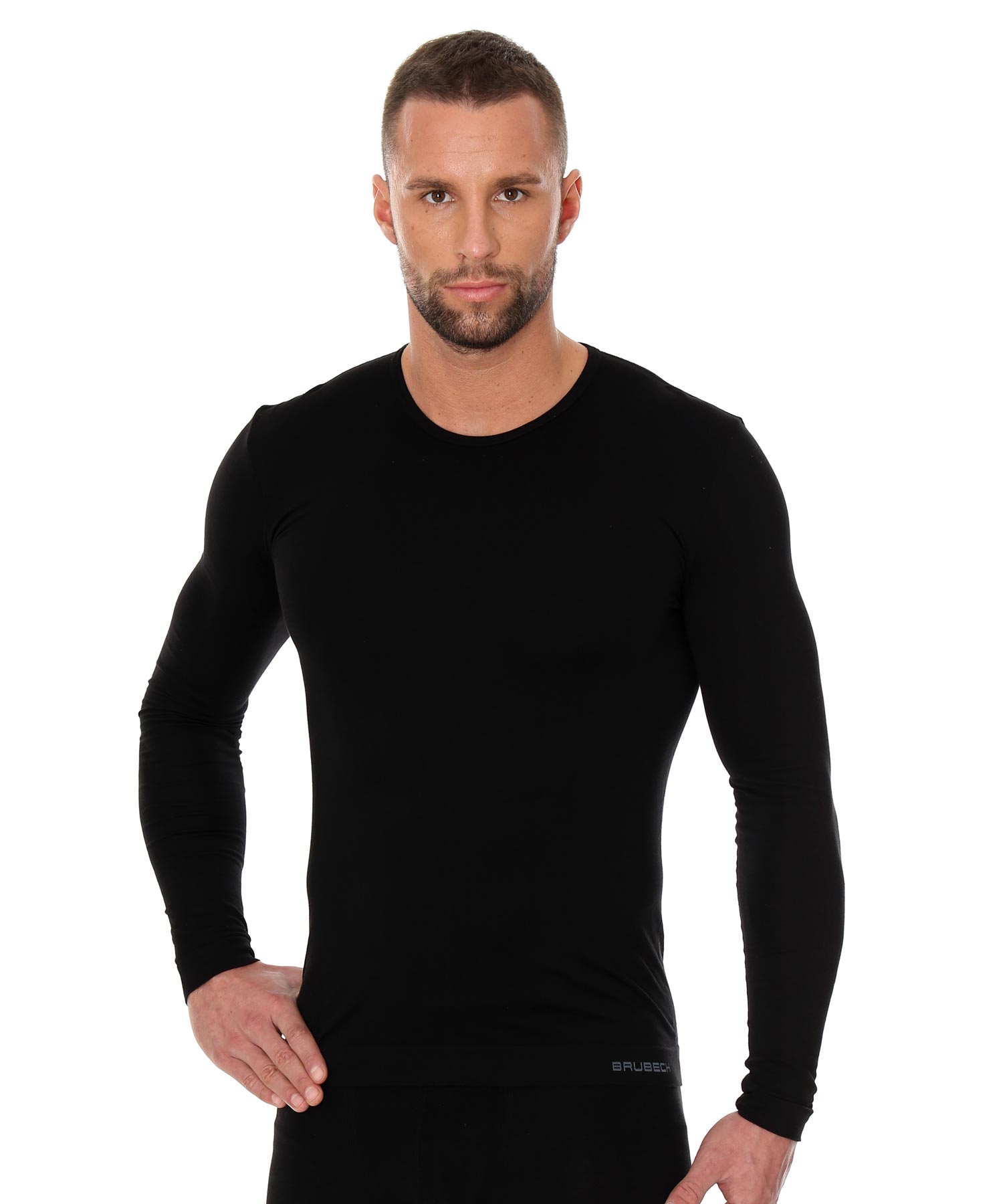 brubeck-comfort-cotton-t-shirt-coton-homme-manches-longues image 3