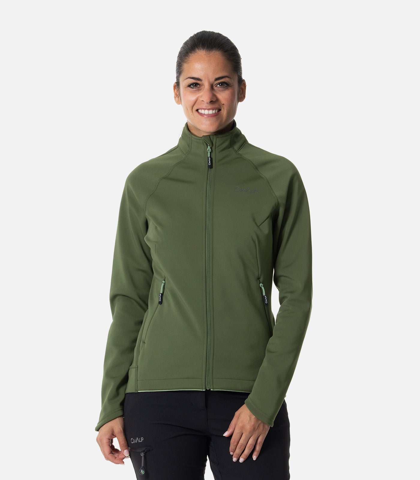 cimalp-warmit-5-f-veste-polaire-femme-vert-amande-coupe-vent image 7