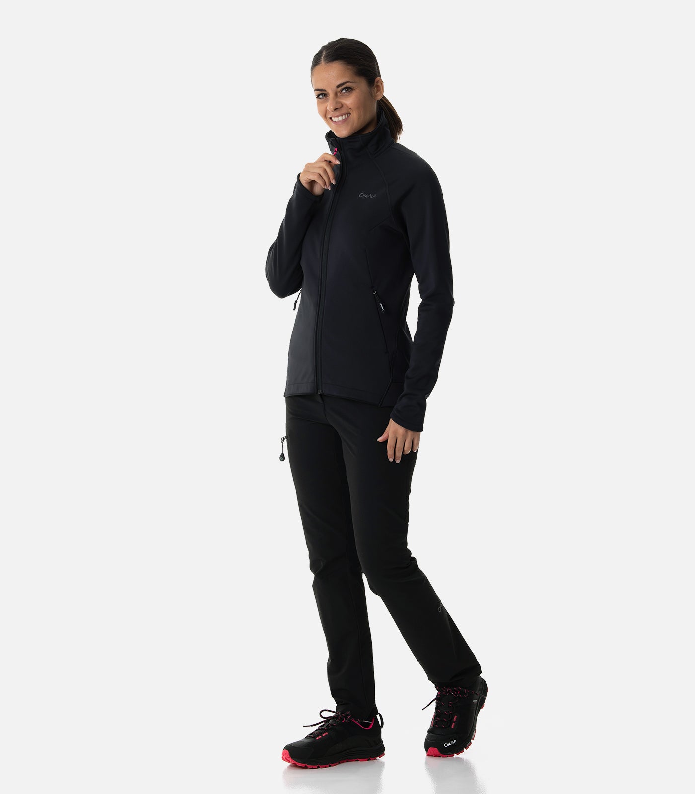 cimalp-warmit-5-f-veste-polaire-femme-vert-amande-coupe-vent image 3