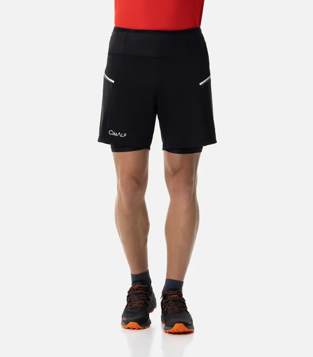 cimalp-aoste-2-h-short-trail-homme-noir-stretch image 1