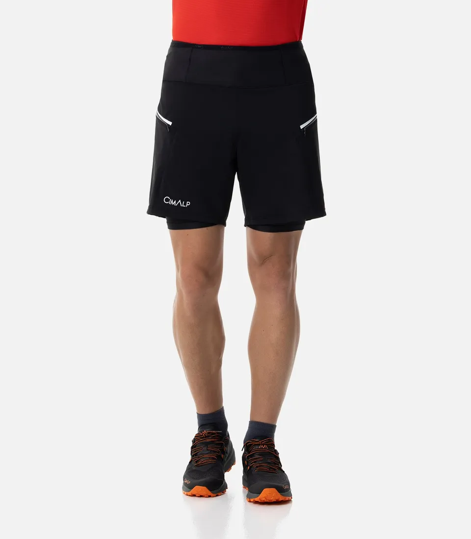 cimalp-aoste-2-h-short-trail-homme-noir-stretch image 1