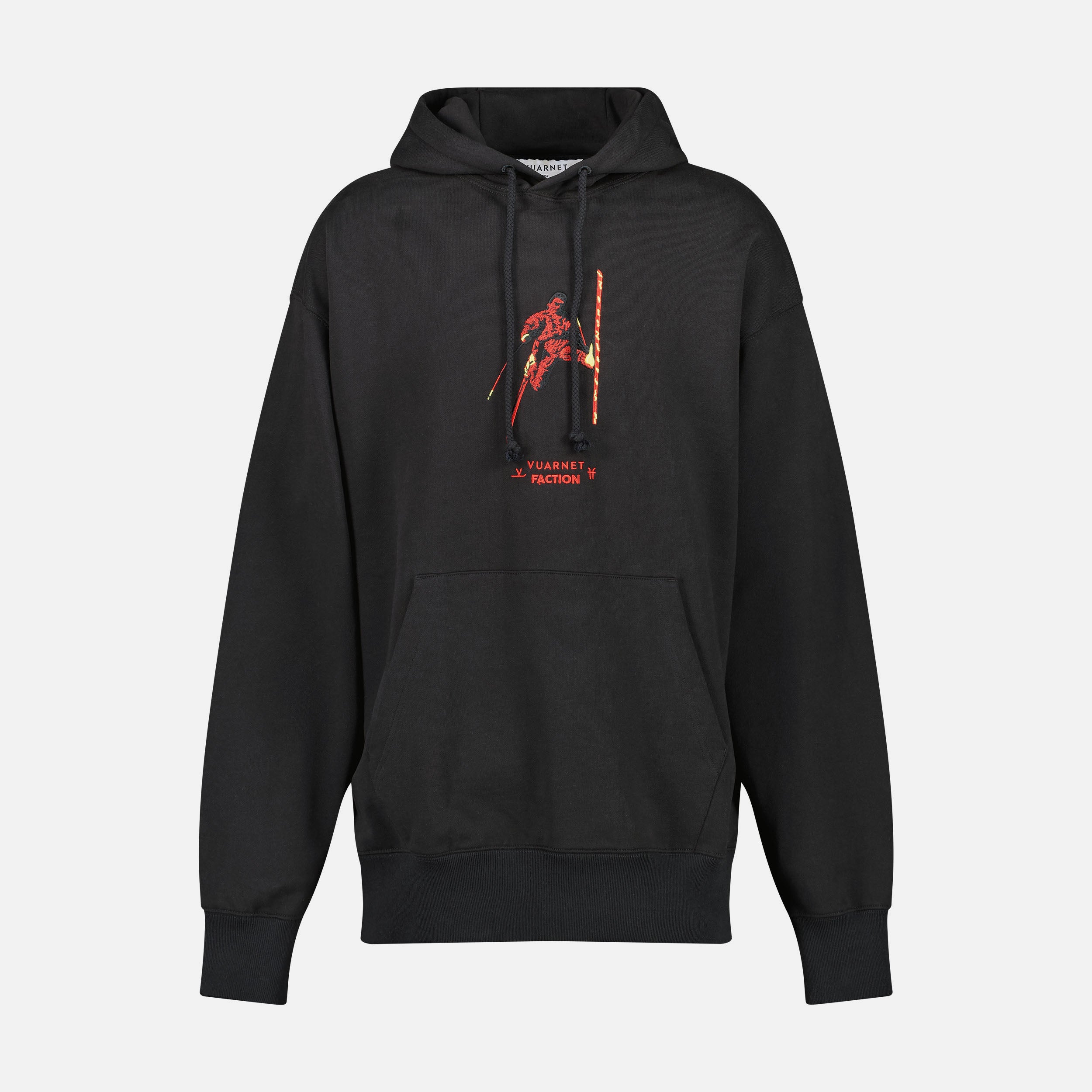 faction-x-vuarnet-hoodie-mogul-sweat-capuche-noir-m image 1