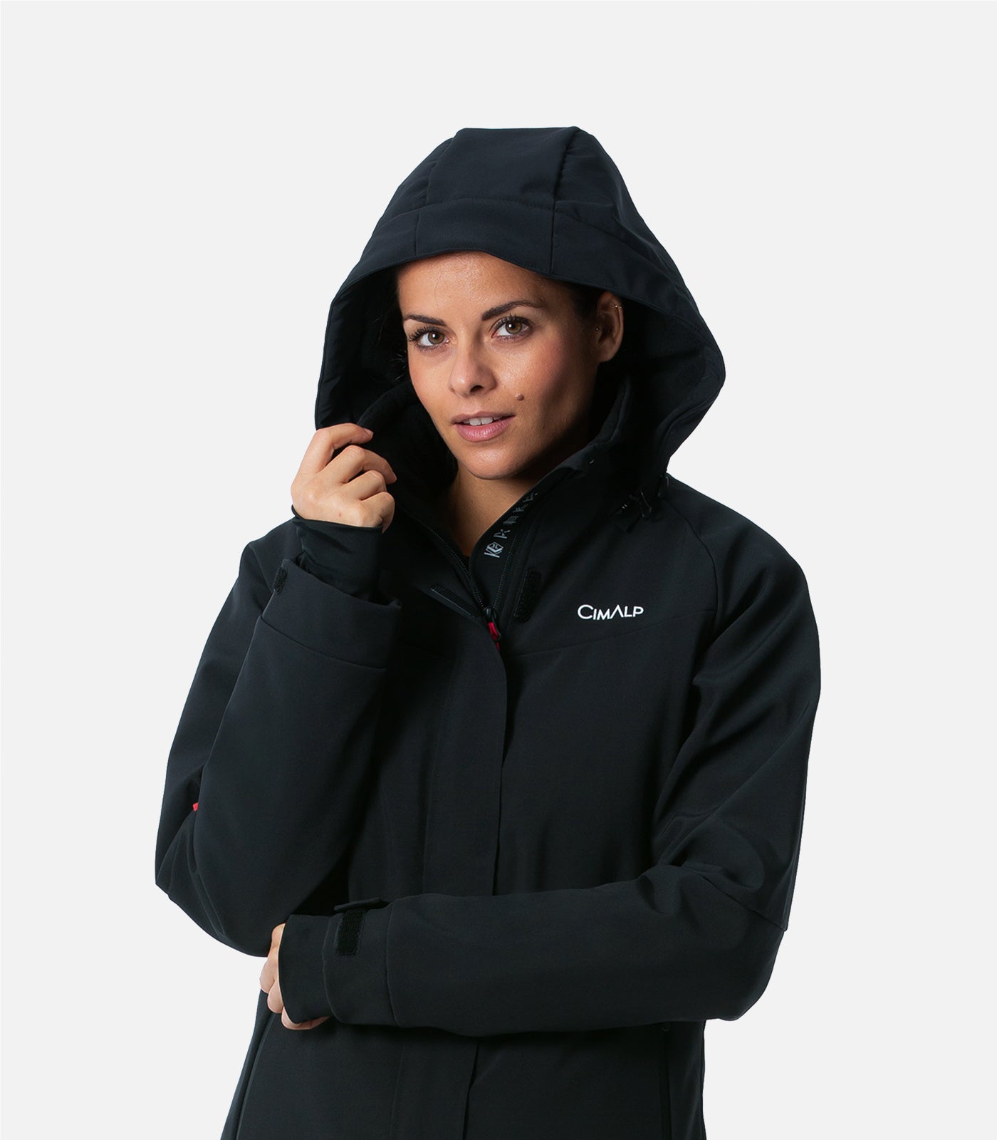 cimalp-gervais-veste-de-ski-femme-bordeaux-stretch-polaire image 5