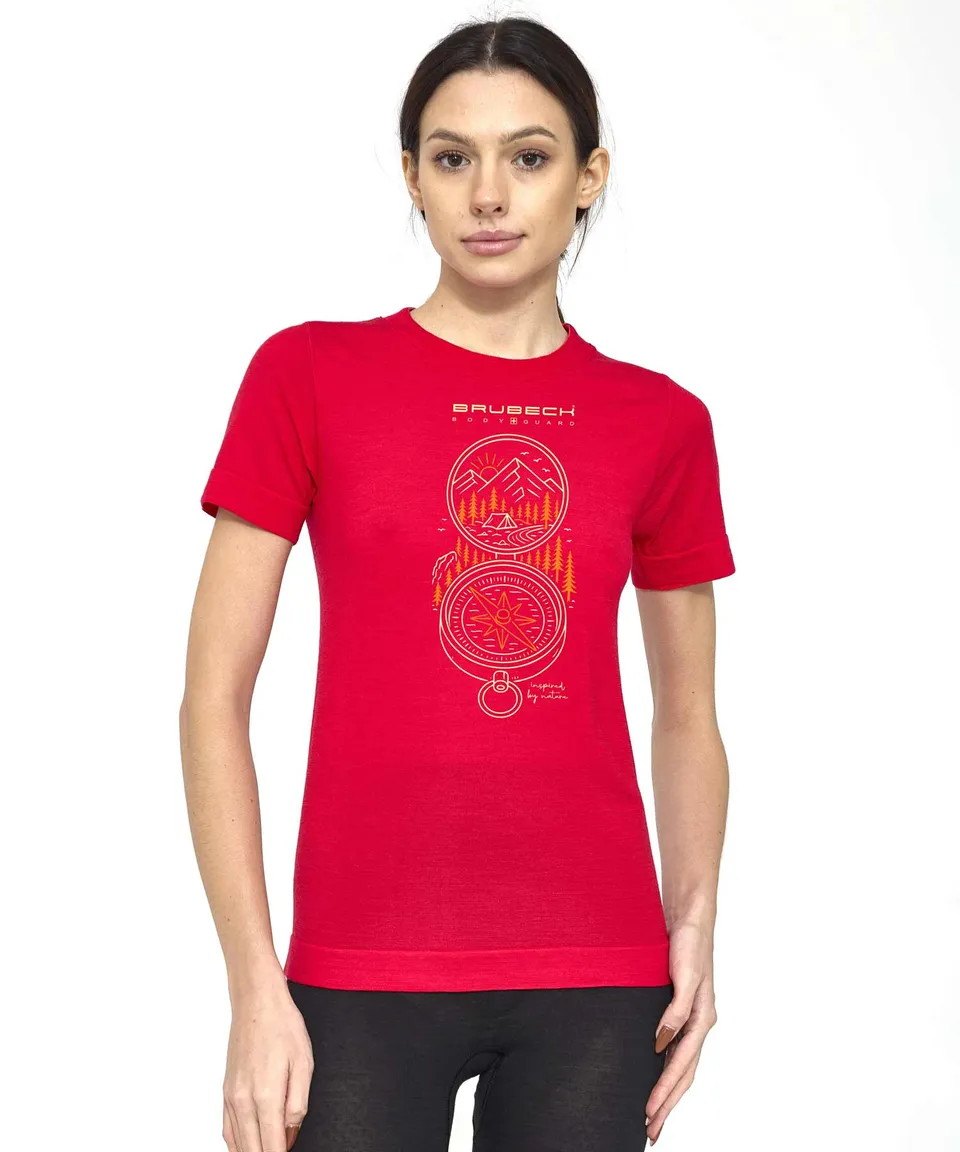 brubeck-outdoor-wool-pro-t-shirt-m-rinos-femme-manches-courtes image 1