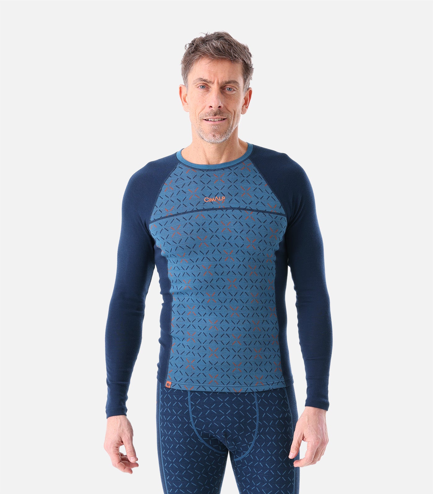 cimalp-wool-top-2-h-haut-m-rinos-homme-bleu-fonc-thermique image 4