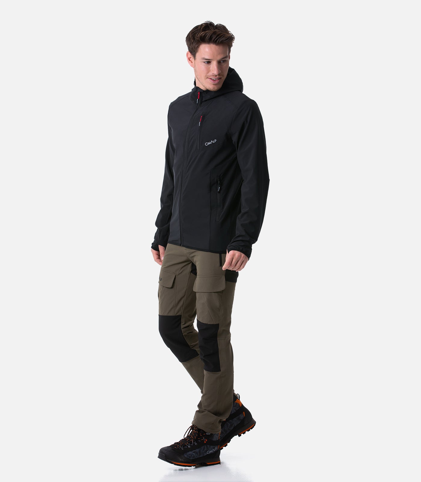 cimalp-cedero-3-h-veste-softshell-homme-kaki-coupe-vent image 3