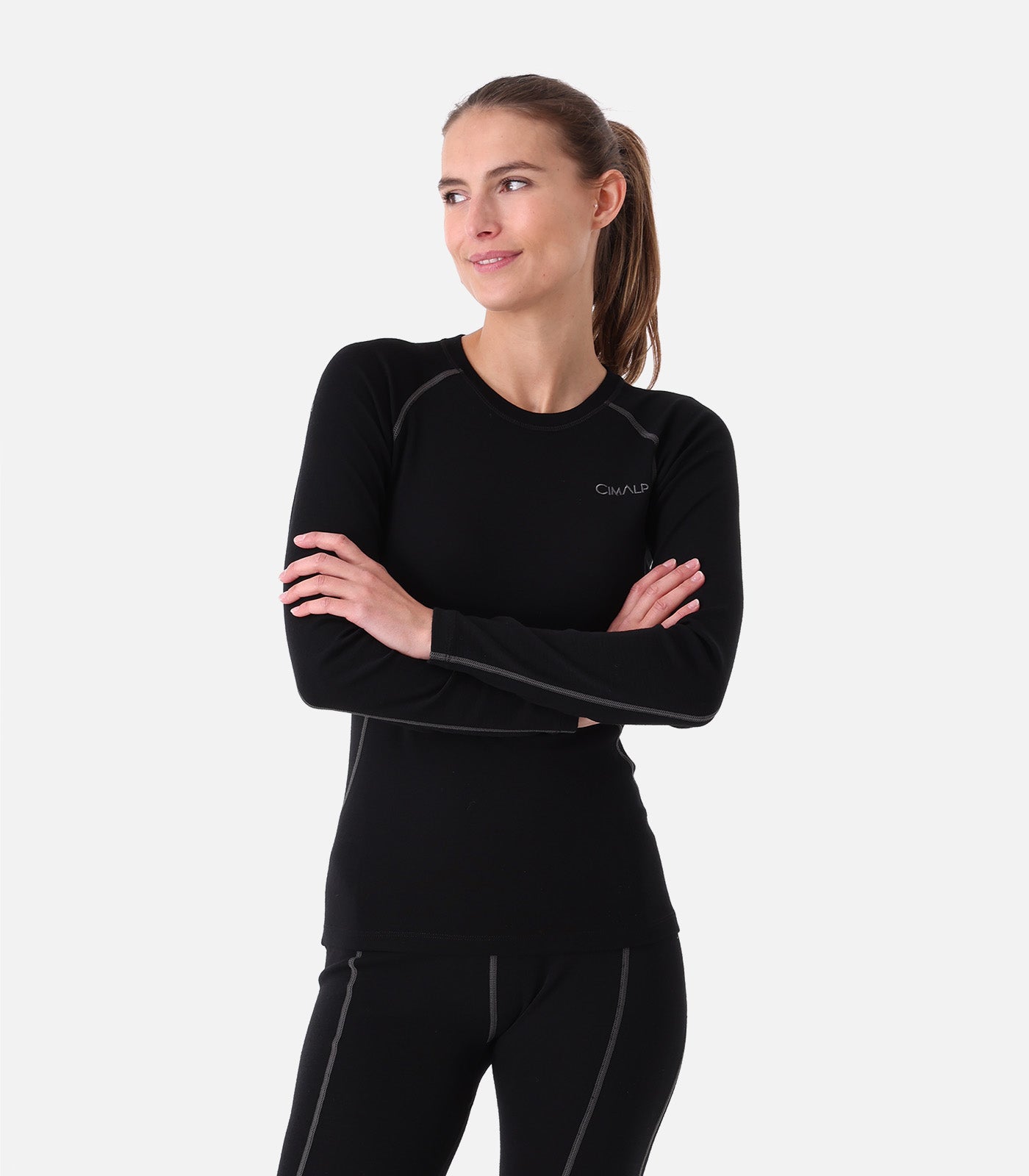 cimalp-wool-top-200-f-sous-v-tement-m-rinos-noir-m image 1