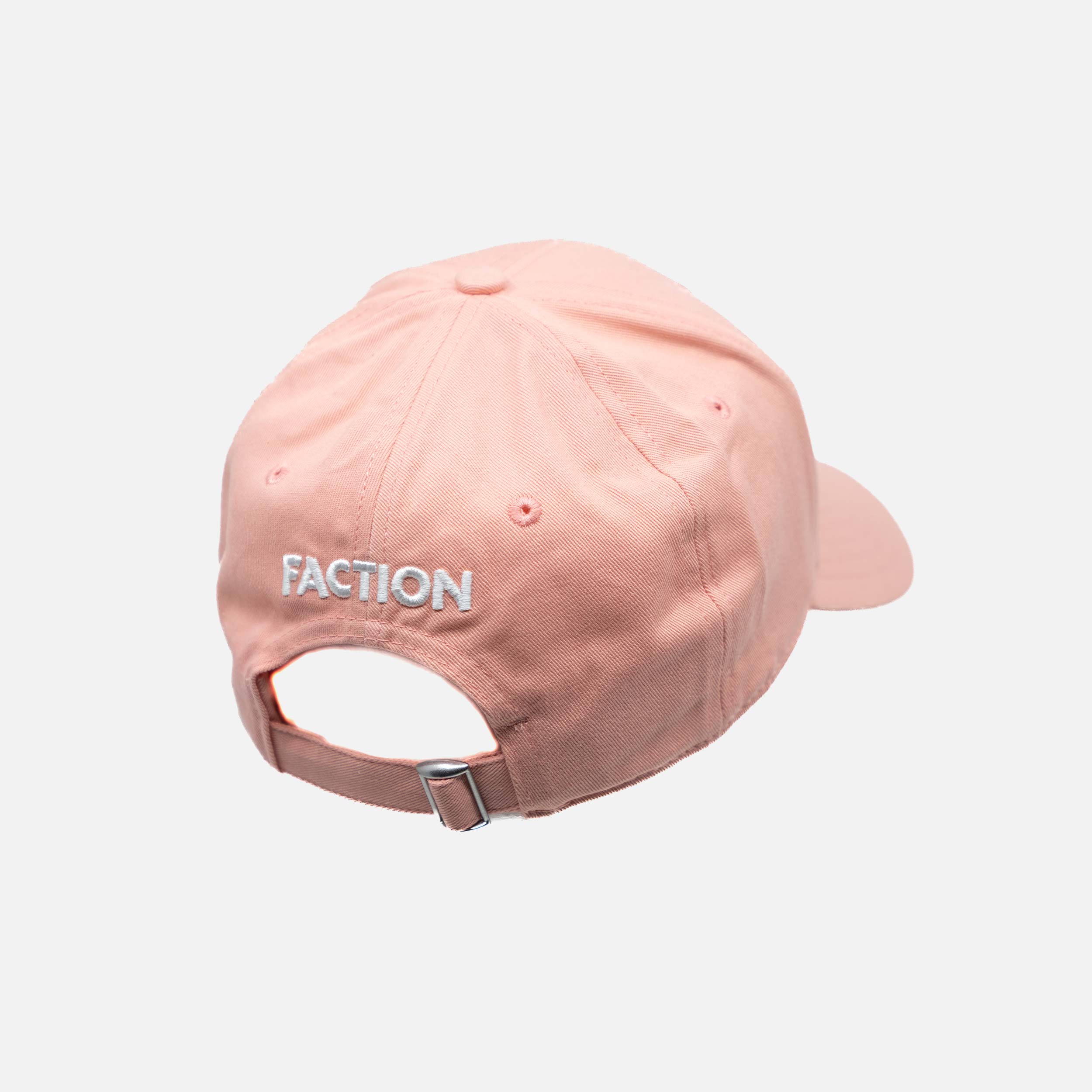 faction-dad-hat-casquette-coton-rose-logo-brod image 2