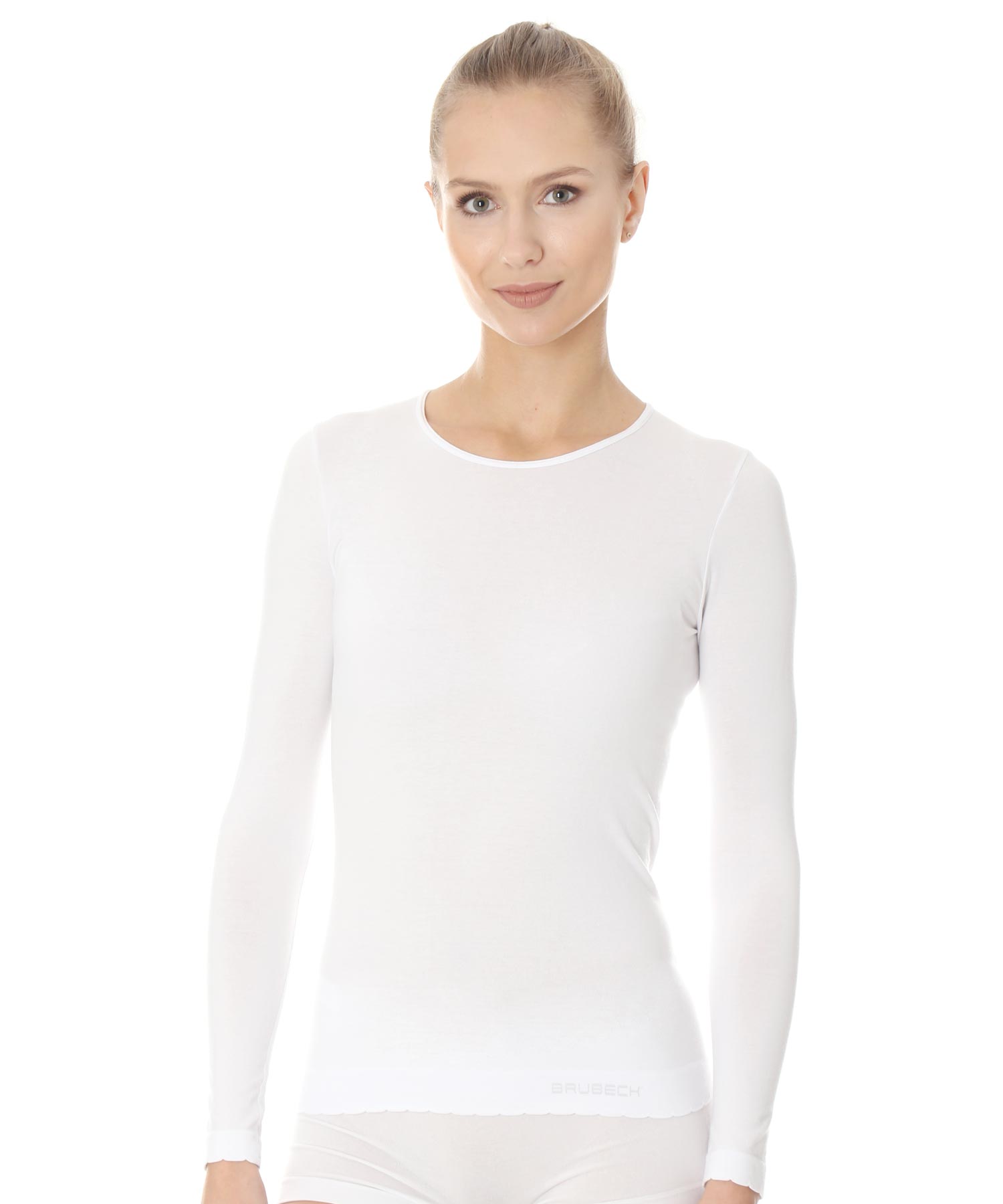 brubeck-comfort-cotton-t-shirt-femme-manches-longues-coton image 1