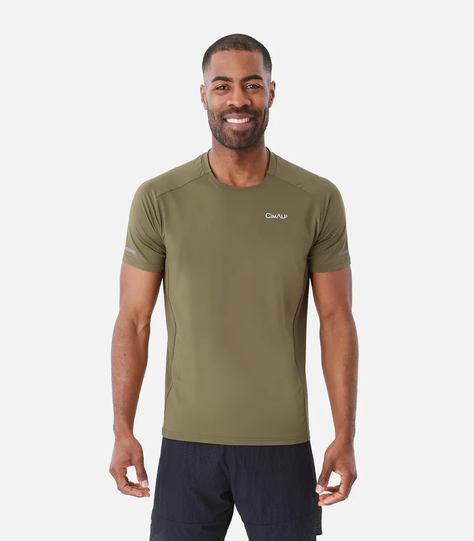 cimalp-denali-h-t-shirt-randonn-e-homme-vert-olive-respirant image 1