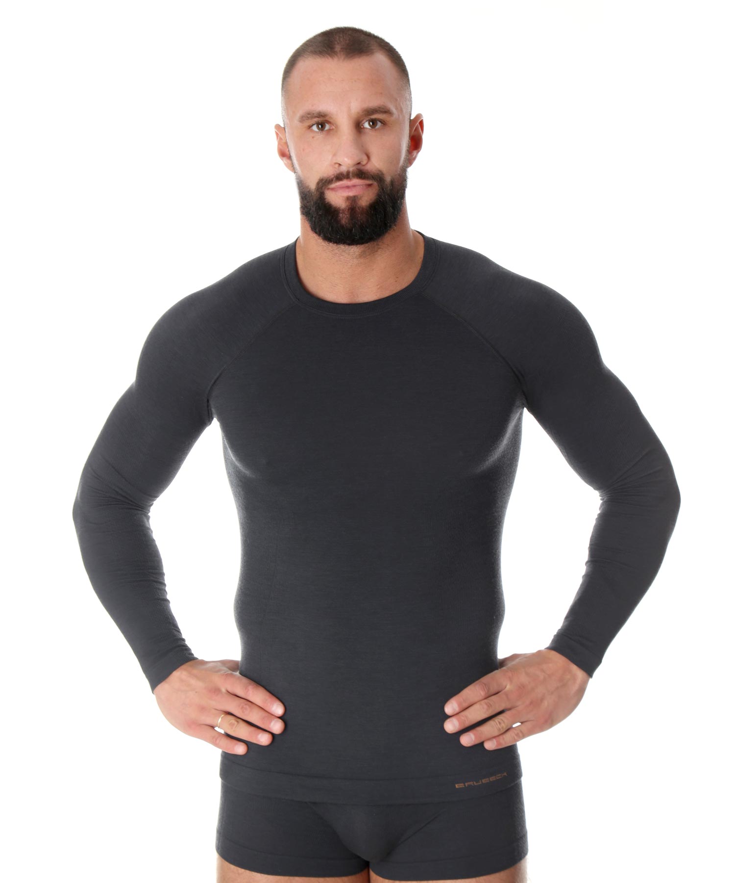 brubeck-active-wool-t-shirt-manche-longue-homme-m-rinos image 8