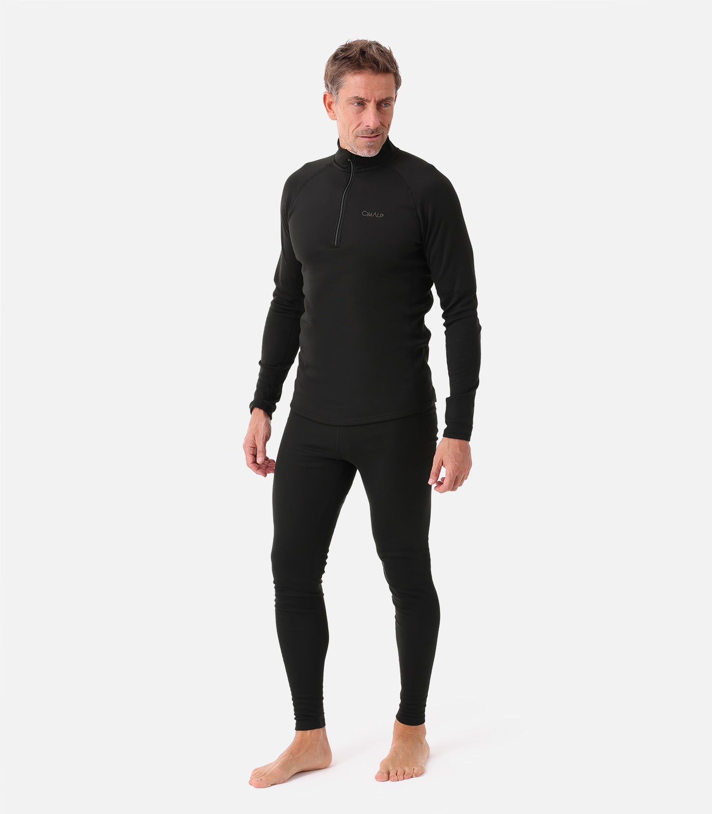 cimalp-x-warm-zip-5-h-sous-v-tement-thermique-noir-m-chaud image 7