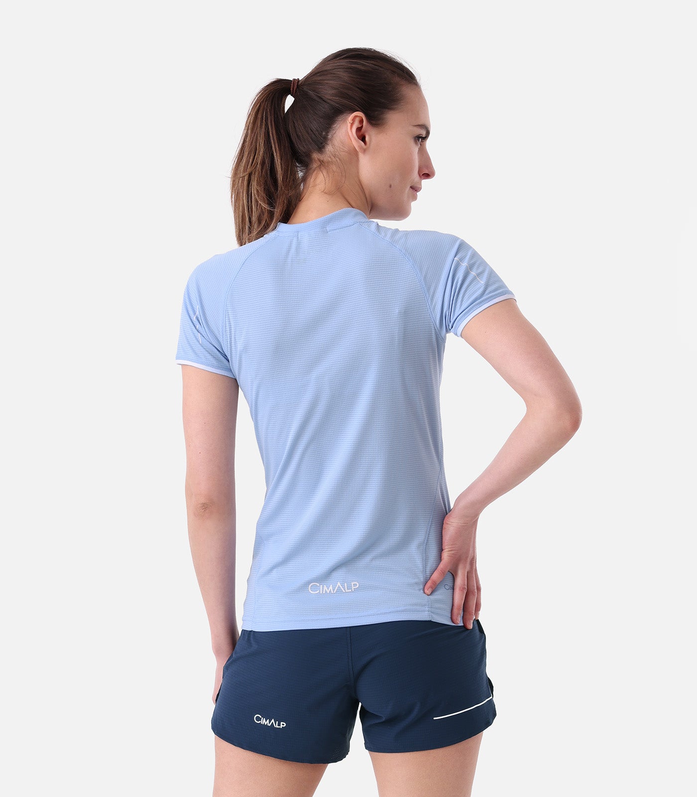 cimalp-autane-2-f-t-shirt-trail-femme-ciel-demi-zip image 3