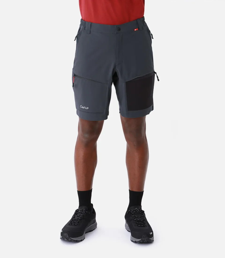 cimalp-rock-medium-2-h-short-randonnee-homme-marron-stretch image 1