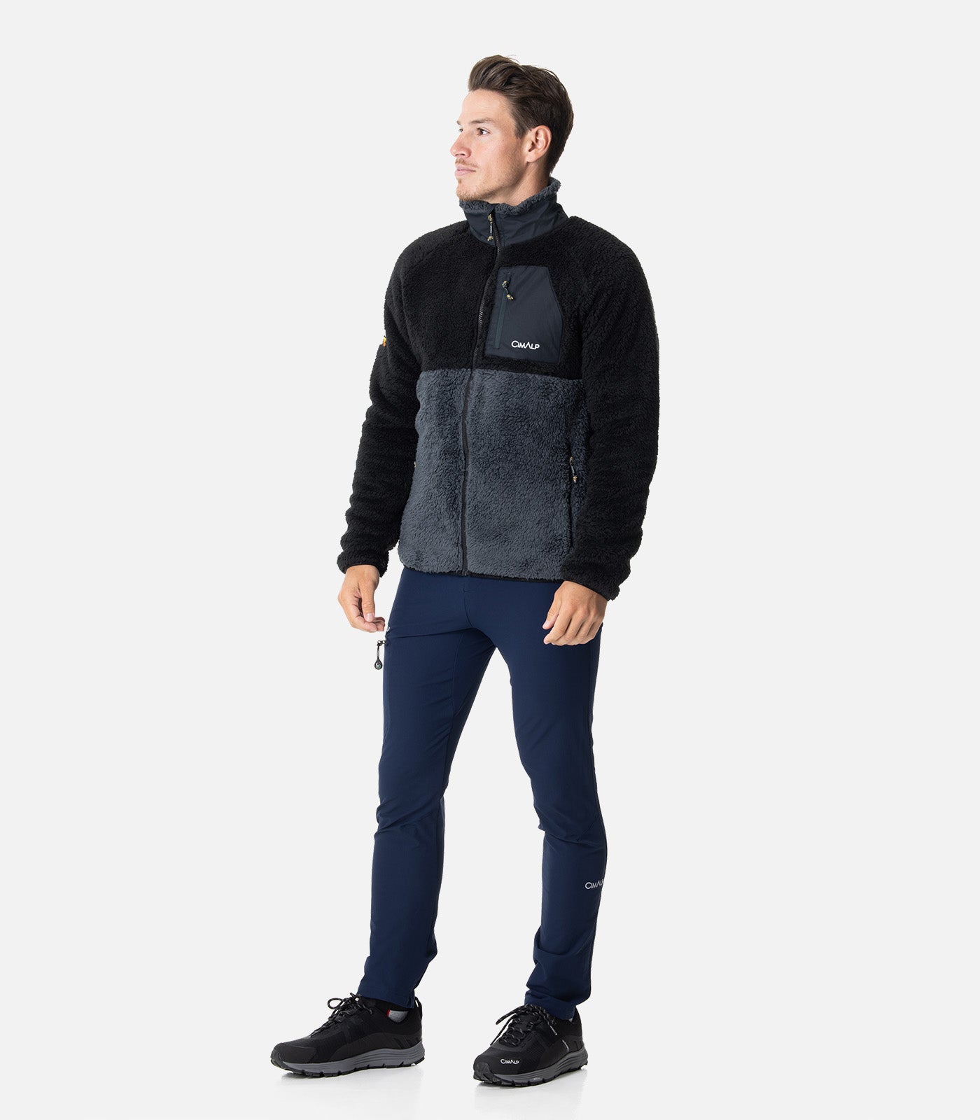 cimalp-refuge-2-h-veste-polaire-homme-noir-poils-longs image 3