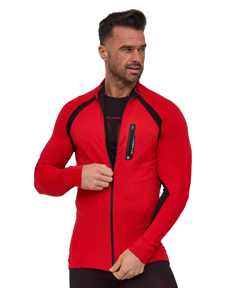 brubeck-athletic-active-pro-sweat-zipp-homme-thermique image 1