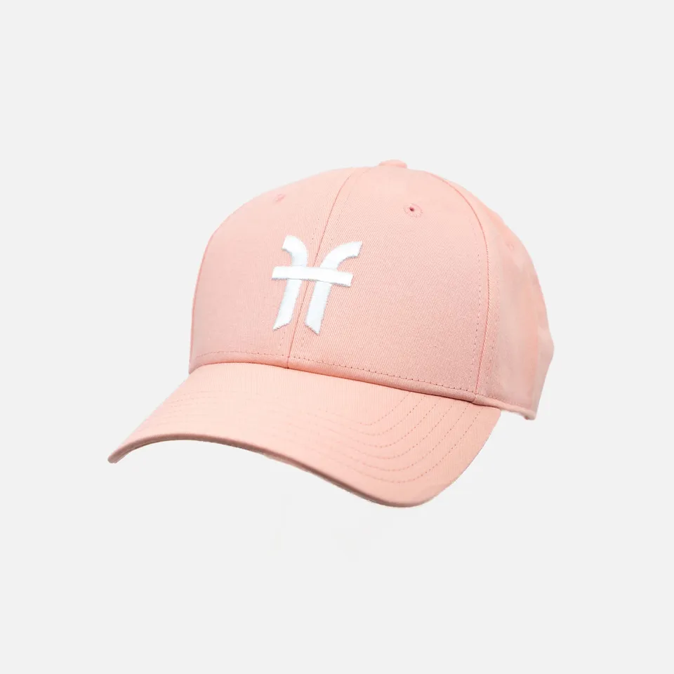 faction-dad-hat-casquette-coton-rose-logo-brod image 1
