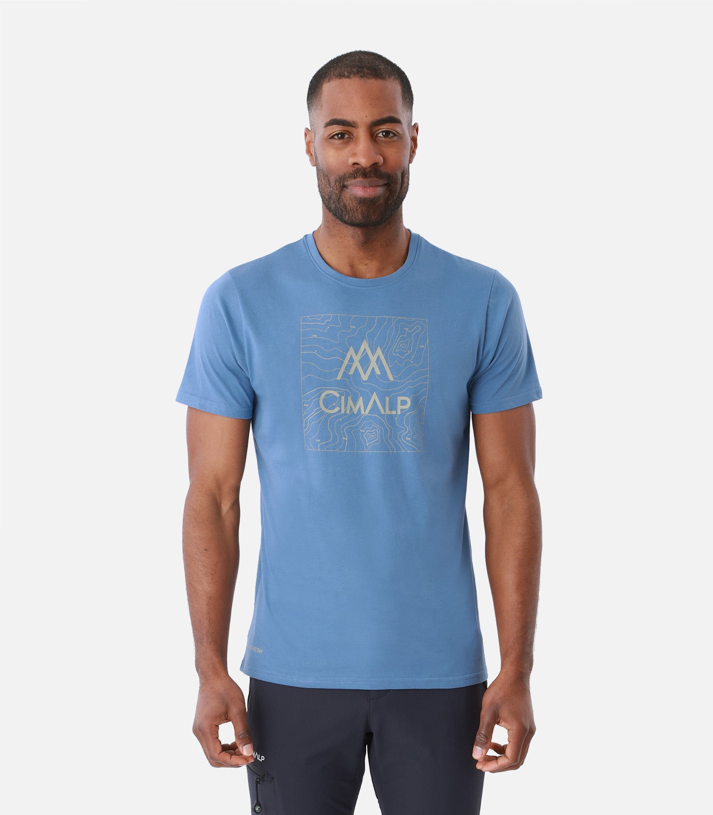 cimalp-map-2-h-t-shirt-rando-homme-bleu-anti-uv image 1