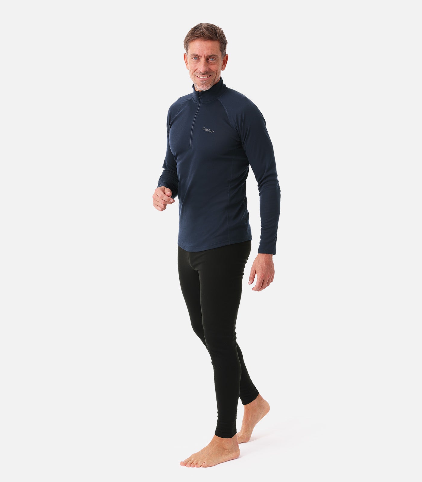 cimalp-warm-zip-5-h-sous-v-tement-thermique-homme-noir image 3