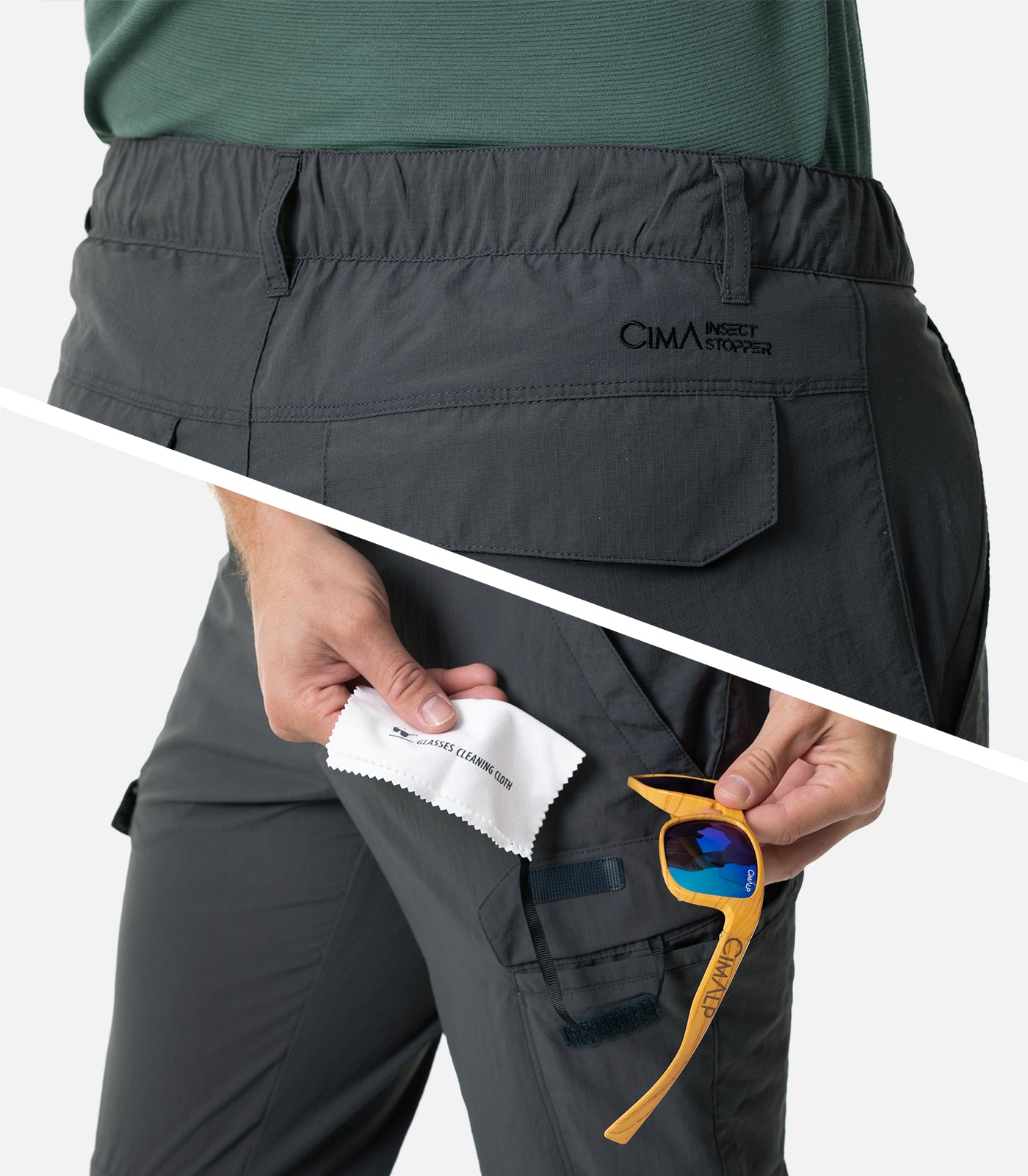 cimalp-katmandou-court-3-h-pantalon-trek-homme-anthracite-2-en-1 image 7