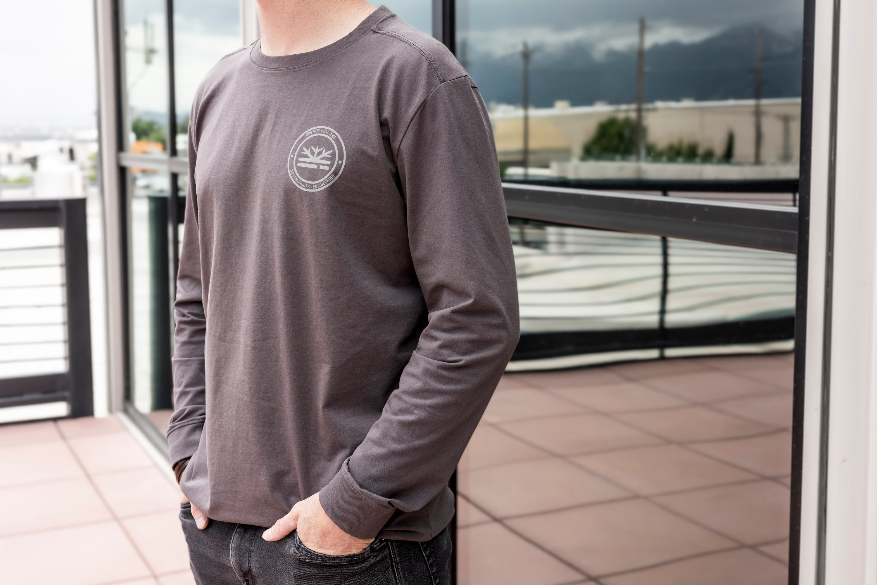 dps-roots-t-shirt-manches-longues-homme-coton-stretch image 3