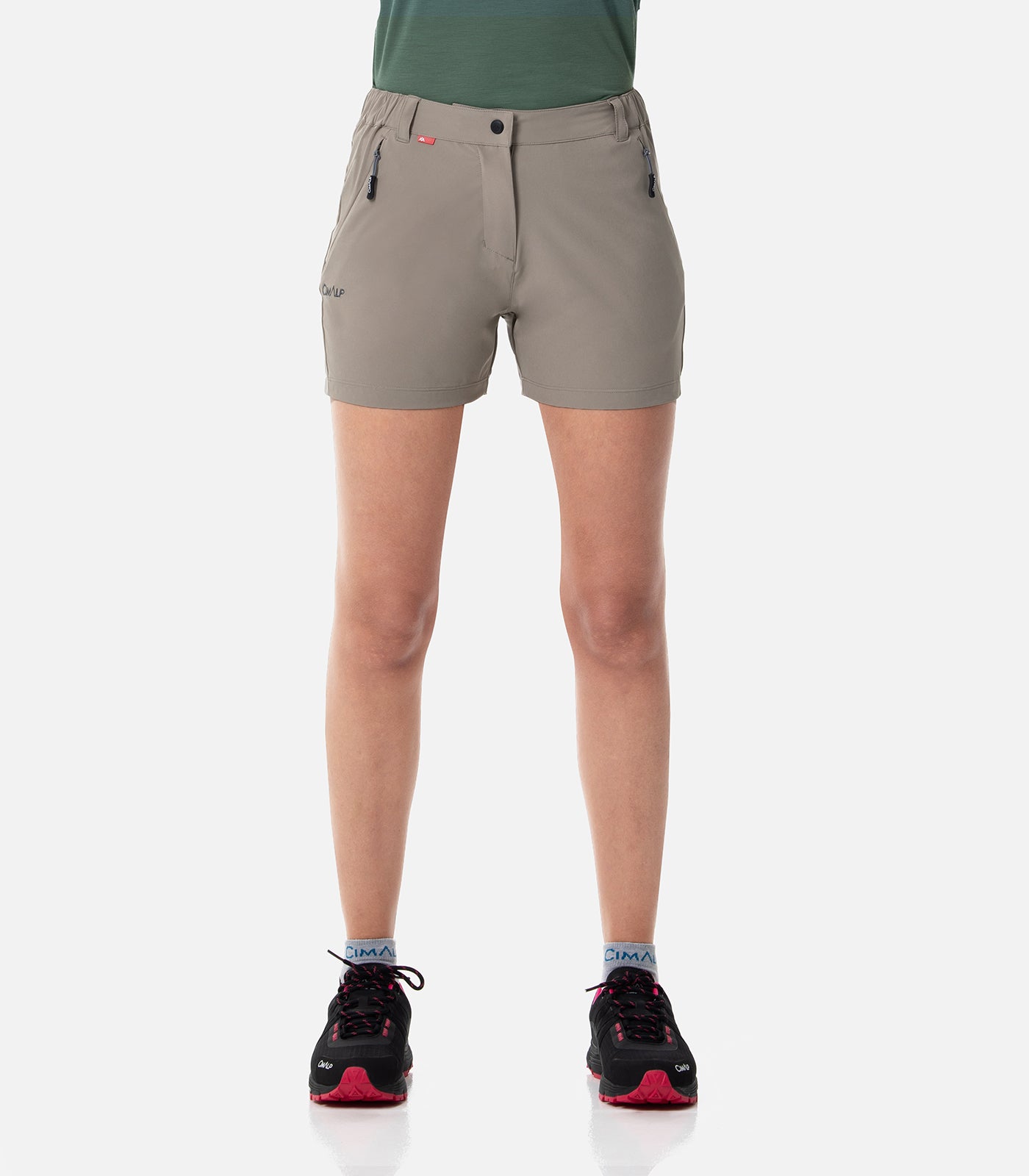 cimalp-aerra-court-2-f-short-randonn-e-femme-sable-stretch image 1