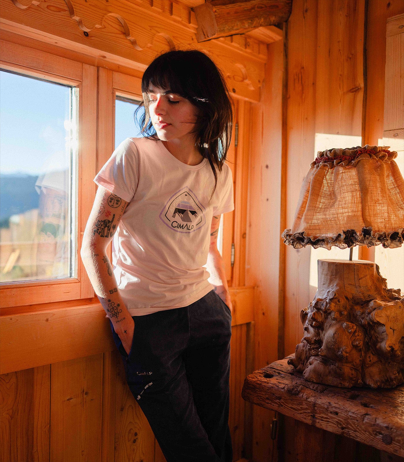 cimalp-almet-f-alpine-refuge-t-shirt-rando-femme-rose image 4