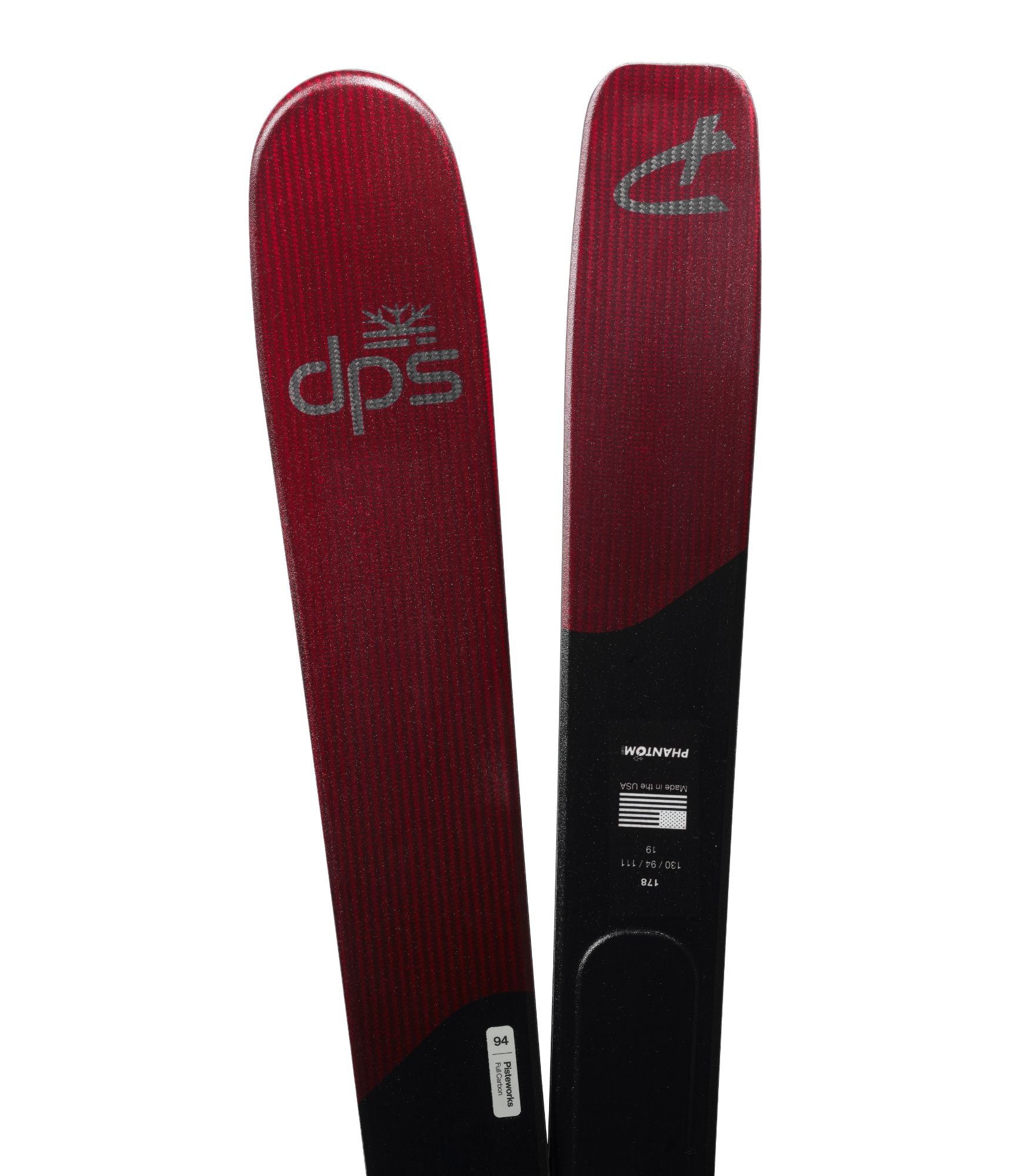 dps-pisteworks-94-ski-piste-178cm-noir-papaya image 4