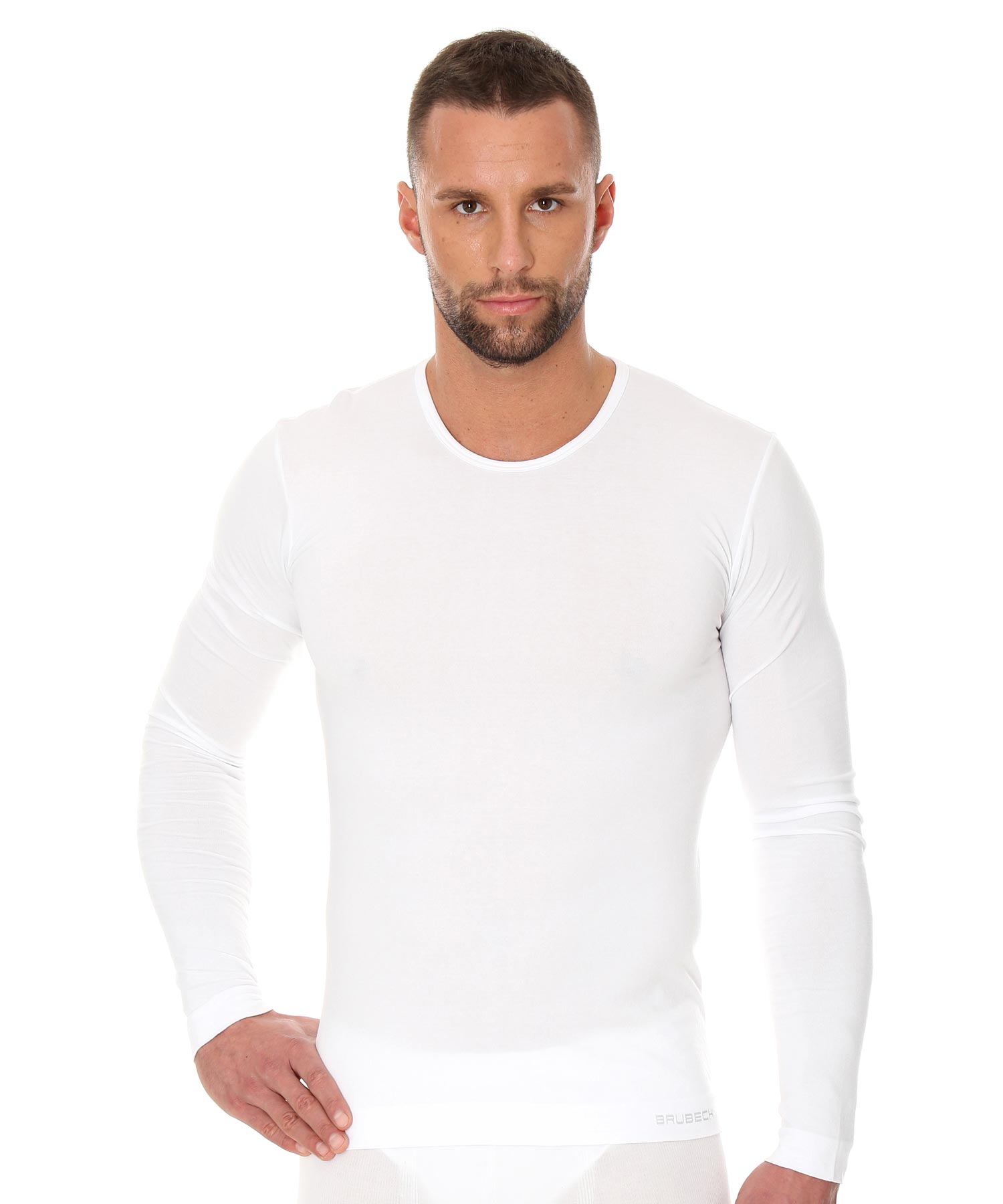 brubeck-comfort-cotton-t-shirt-coton-homme-manches-longues image 1
