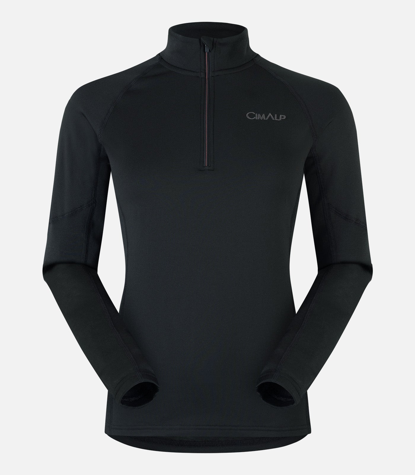 cimalp-x-warm-zip-5-f-sous-v-tement-demi-zip-noir image 8