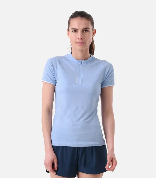 cimalp-autane-2-f-t-shirt-trail-femme-ciel-demi-zip image 1
