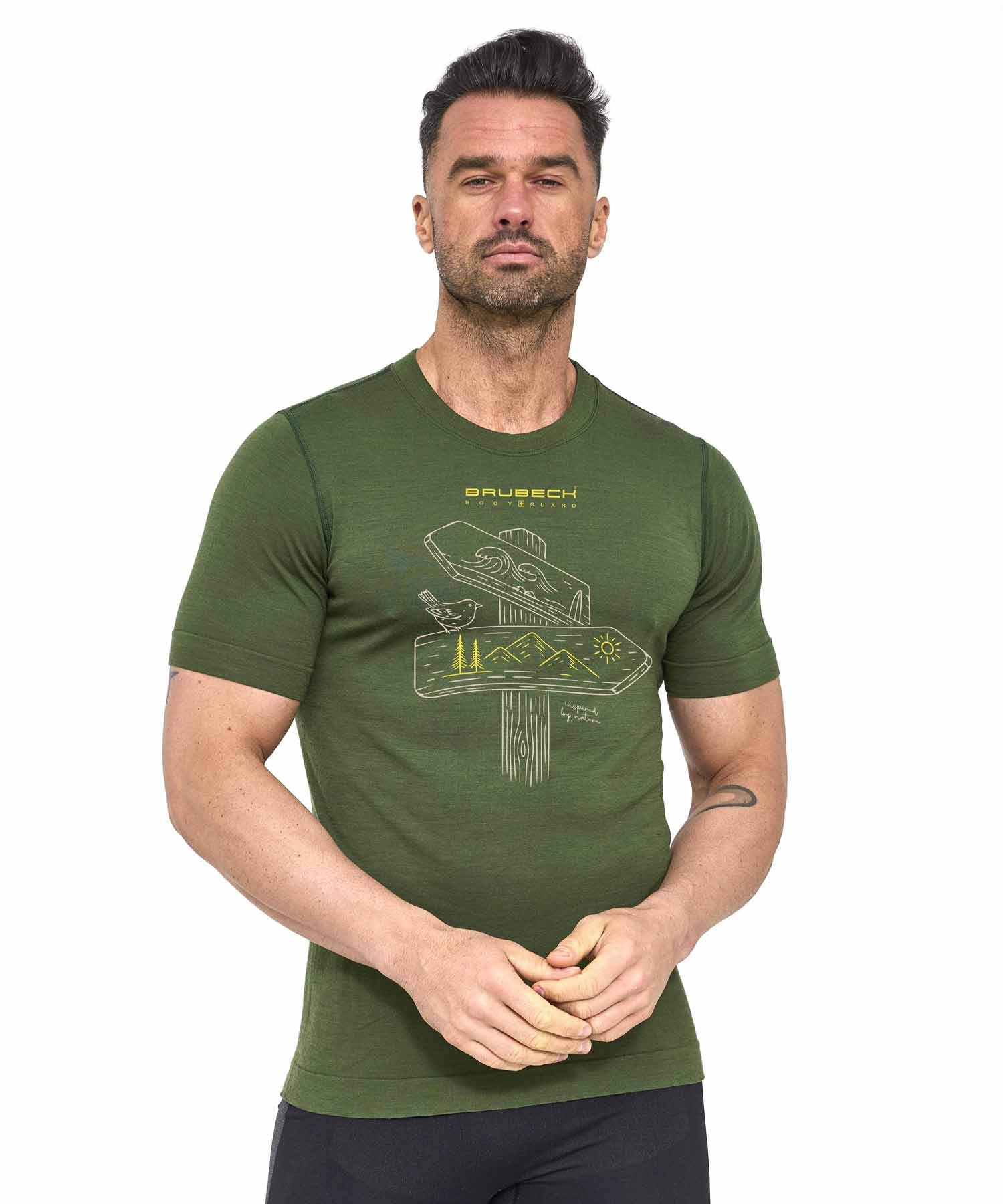 brubeck-outdoor-wool-pro-t-shirt-homme-merino-manches-courtes image 1