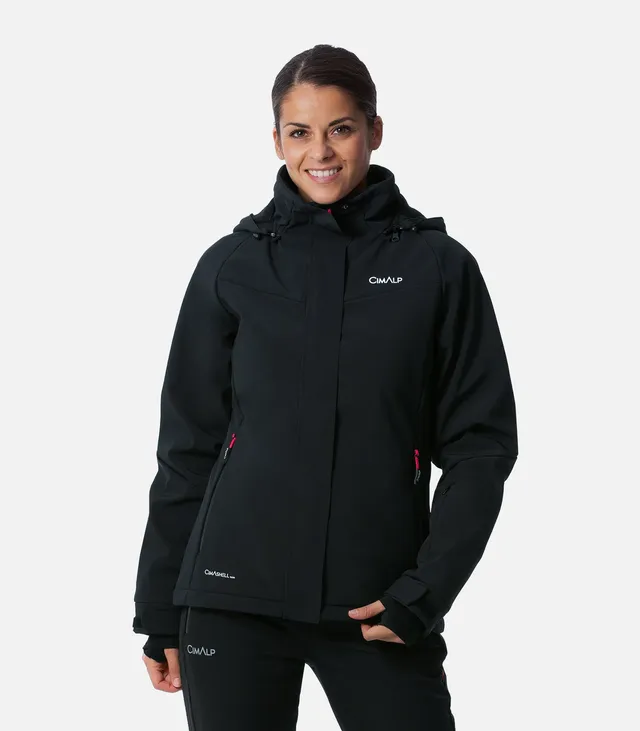 cimalp-gervais-veste-de-ski-femme-bordeaux-stretch-polaire image 1